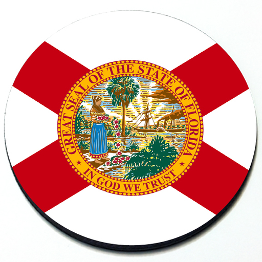 Florida State Flag Badge - 3D Florida State Flag Badge - 3D