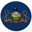 Pennsylvania State Flag Badge - 3D Pennsylvania State Flag Badge - 3D thumbnail