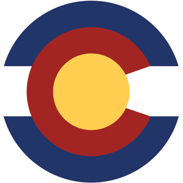 Colorado Flag - MINI Cooper Grill Badge