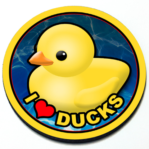 I Love Ducks - Grill Badge Product Page