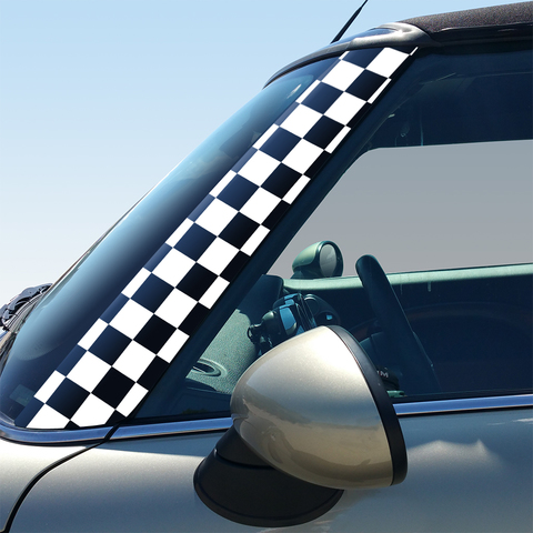 Checkered Flag A Pillar Graphics - Set of 2 Decals for MINI Cooper R50 R52 R53 R55 R56 R57 R58 R59 R60 R61 F54 F55 F56 F57 F60 Product Page