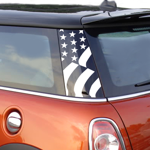 US Flag C (REAR) Pillar Graphics - Set of 2 Decals for MINI Cooper R55 R56 F55 F56 F65 Product Page
