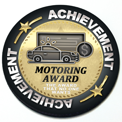 Achievement Motoring Award Badge 3D